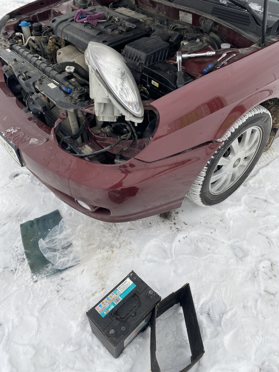 Замена габаритов и замена ламп на диодные в туманки — Hyundai Sonata IV ...