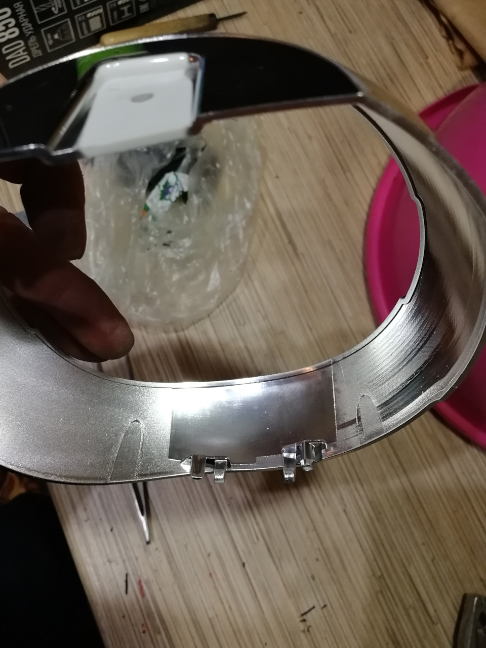 Установка билед линз в фары AFS — Volkswagen Touran (1G), 2 л, 2009 ...