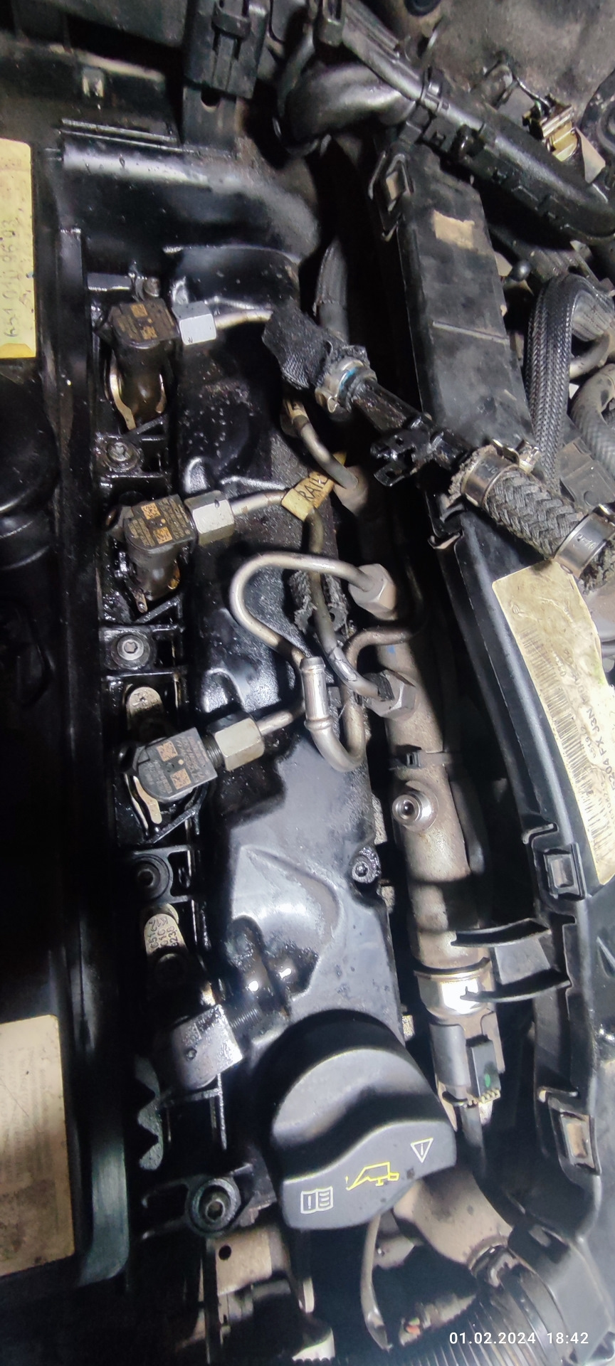 Прогар уплотнительного медного кольца топливной форсунки — Mercedes ...