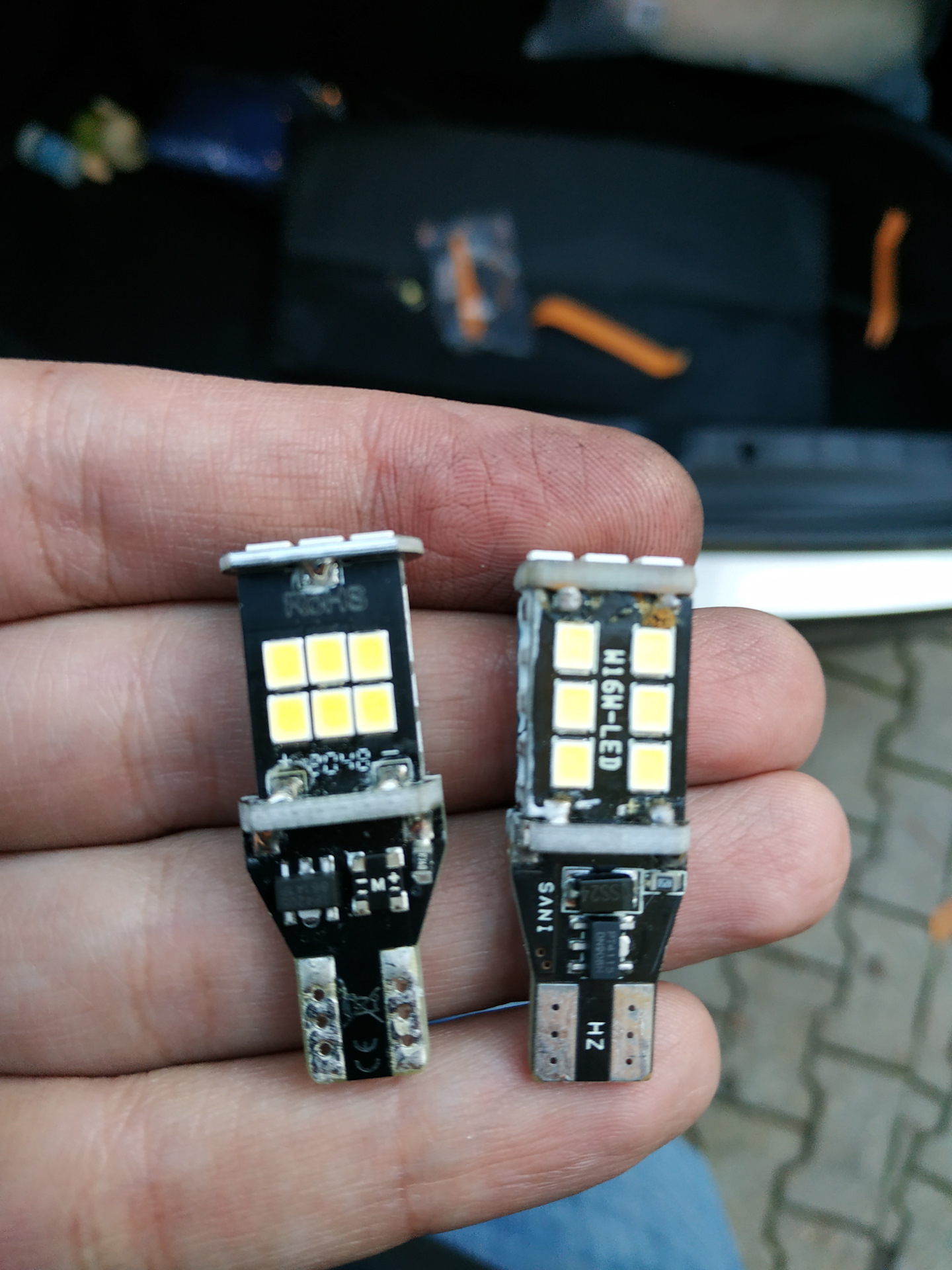 🆔:79 ☄ Led лампы Vanssi W16W в весту для освещения заднего прохода ...