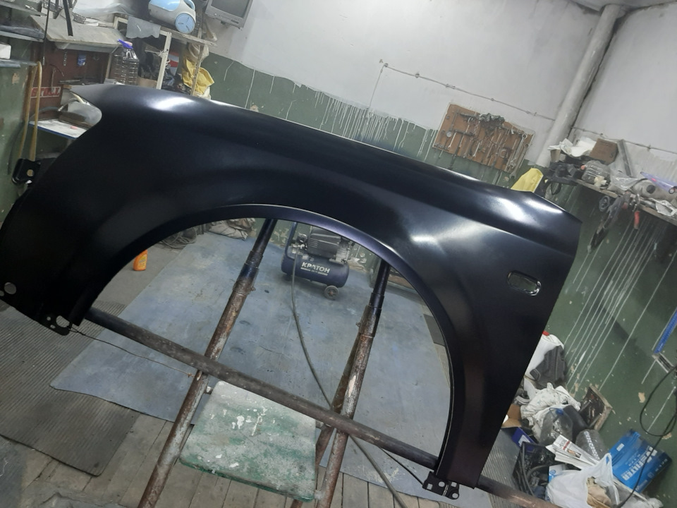 Замена переднего левого крыла на фирму Tig — Audi A4 (B6), 1,8 л, 2002 ...