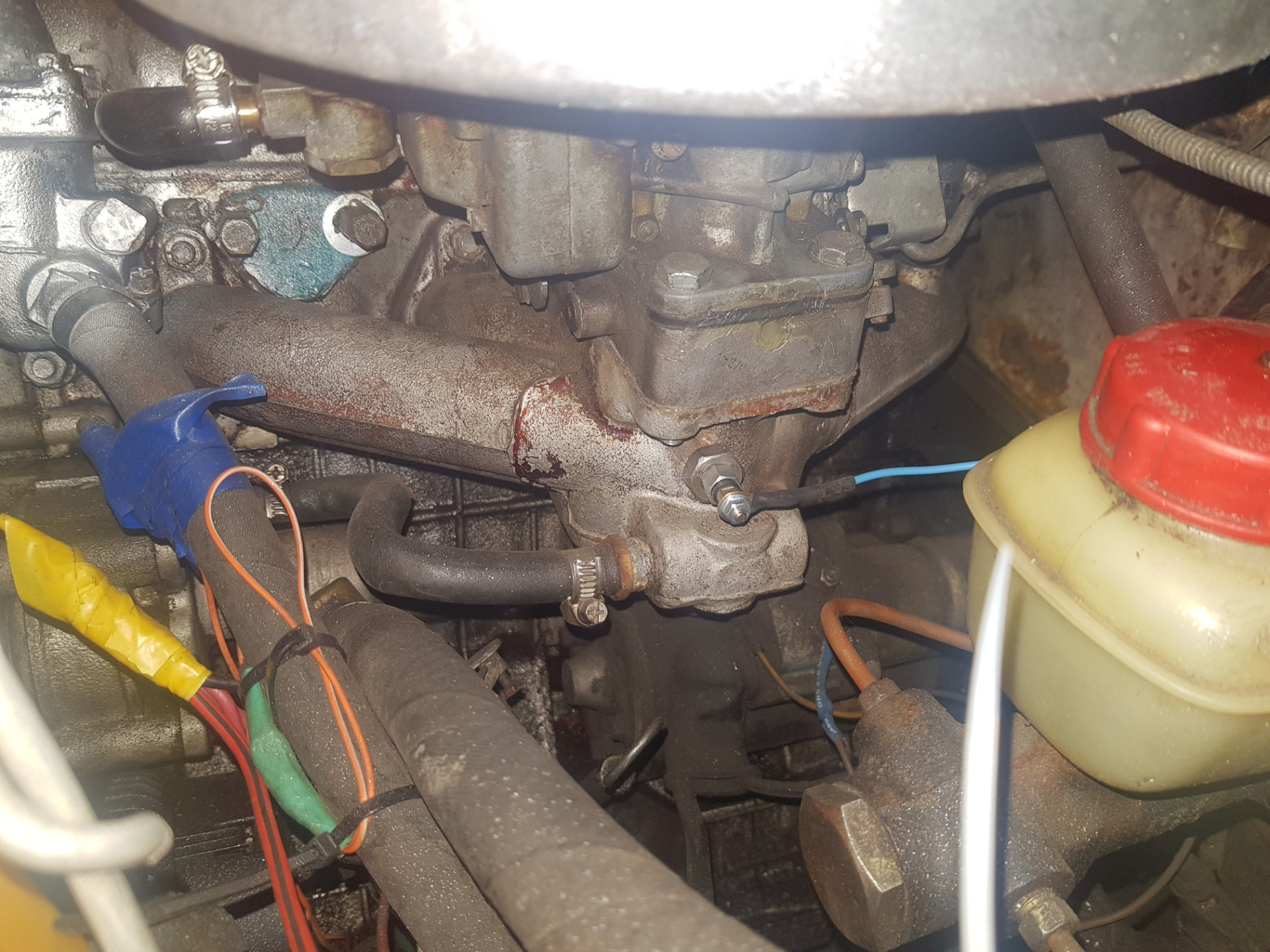 Подогрев воздуха при прогреве в коллекторе — Москвич 2140, 1,5 л, 1986 ...