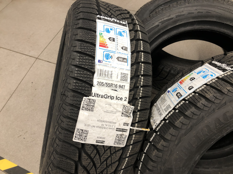 Новые зимние шины Goodyear Ultra Grip Ice 2 205/55 R16 XL — Ford Focus ...
