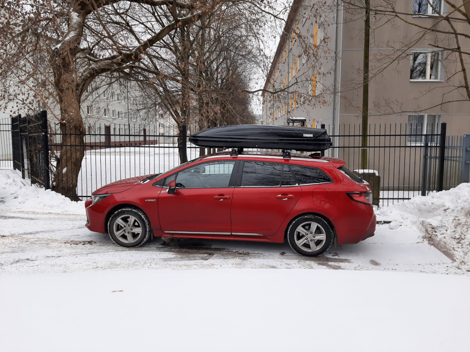 Багажник на крышу — Toyota Corolla Touring, 1,8 л, 2019 года ...