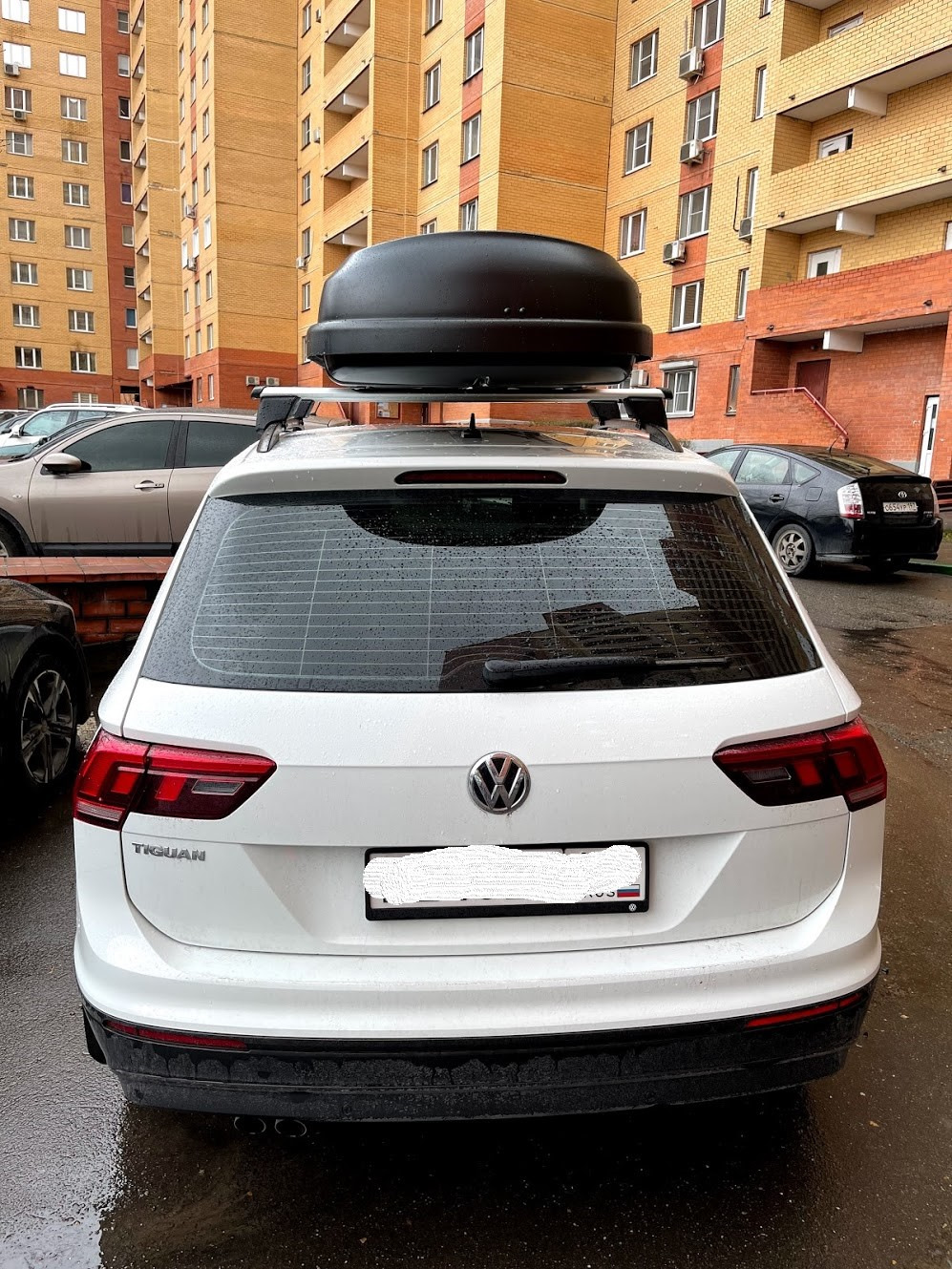Бокс на крышу, поперечины — Volkswagen Tiguan (2G), 1,4 л, 2020 года ...