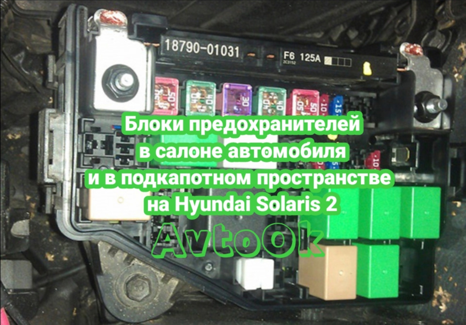 Замена предохранителей солярис. Предохранители Хендай Солярис 2011. Блок предохранителей Солярис 2 под капотом. Предохранители Солярис 2. Блок предохранителей Solaris 2.