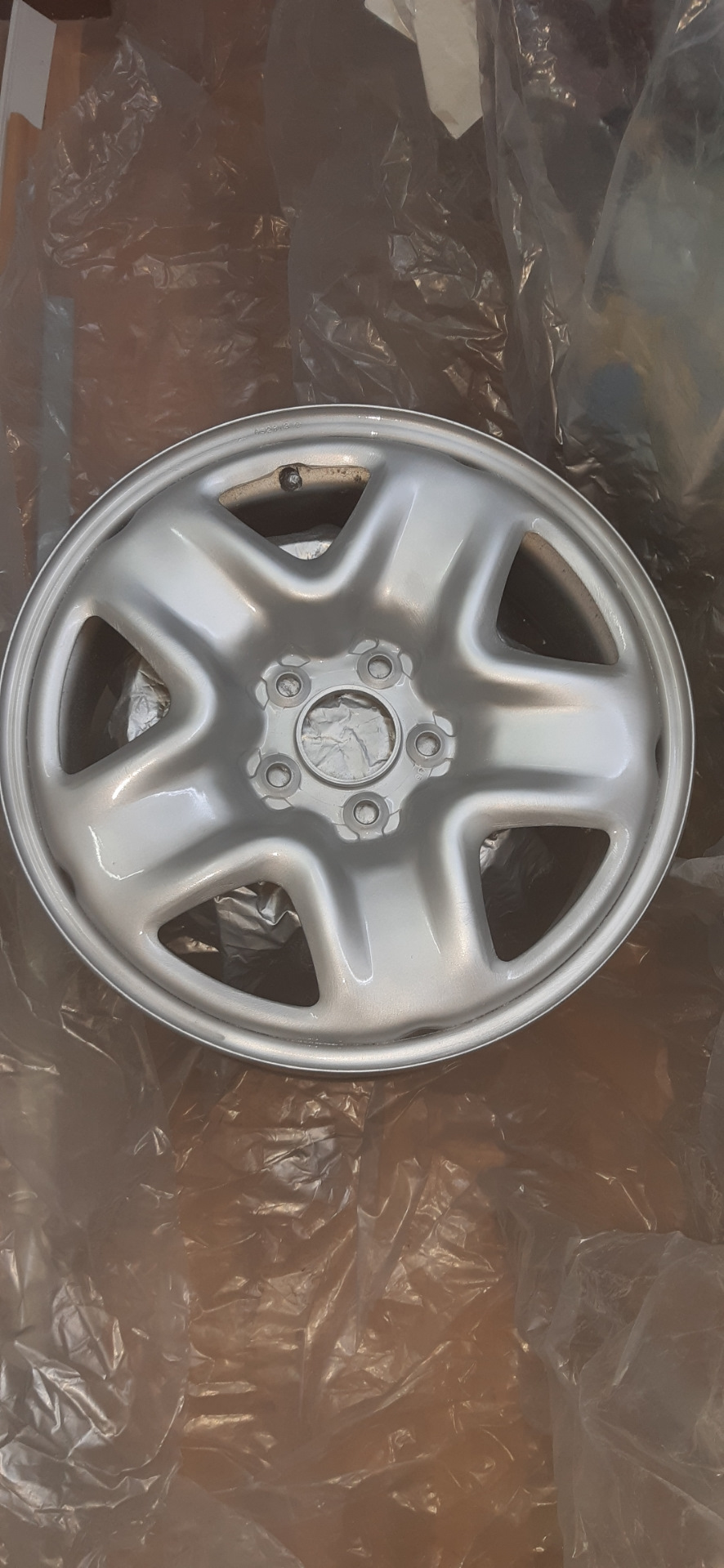 Покраска стальных дисков балончиком — Mazda CX-5 (1G), 2 л, 2013 года ...