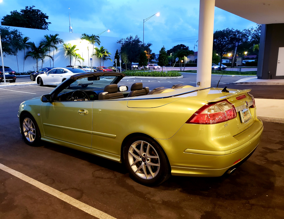 губа Aero .Вот в чем Сила! 😋 — Saab 93 (2G), 2,8 л, 2006 года
