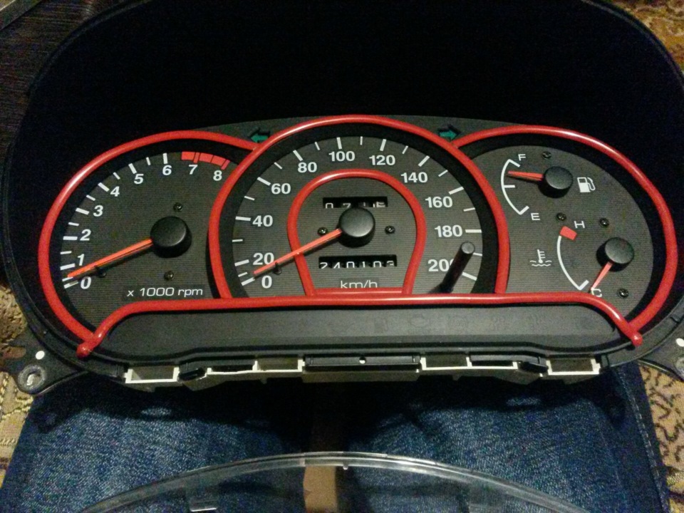 Панель приборов — Hyundai Accent (2G), 1,5 л, 2005 года | тюнинг | DRIVE2