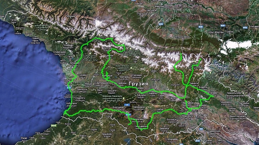 Спутниковая карта грузии в реальном времени
