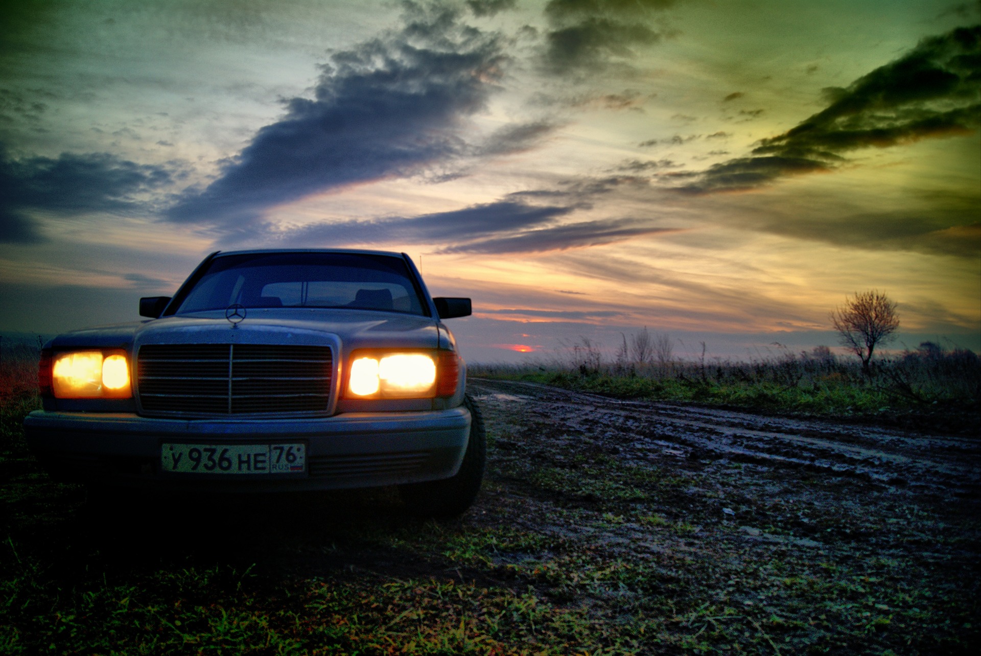 От заката до рассвета… — Mercedes-Benz S-Class (W126), 3 л, 1988 года |  фотография | DRIVE2