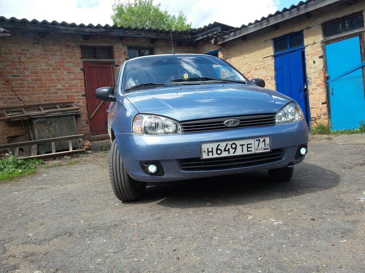 Установка ПТФ на Калину — Lada Калина седан, 1,6 л, 2005 года ...