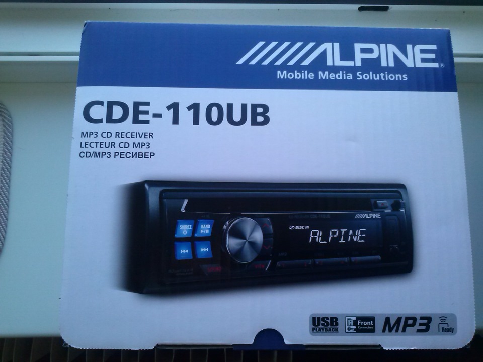 Alpine CDE-110UB — Renault Logan (1G), 1,6 л., 2008 года | автозвук ...