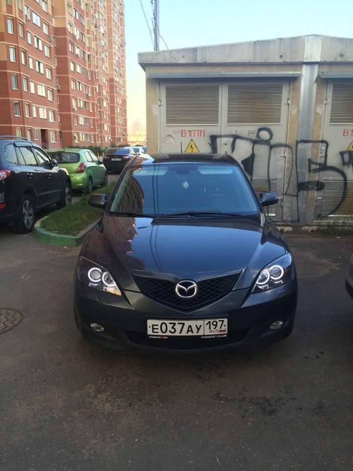 Ангельские глазки — Mazda 3 (1G) BK, 2 л, 2008 года | аксессуары | DRIVE2