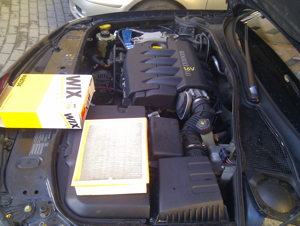 Воздушный фильтр на К4М после 2005 — Renault Laguna II, 1,6 л, 2006 ...