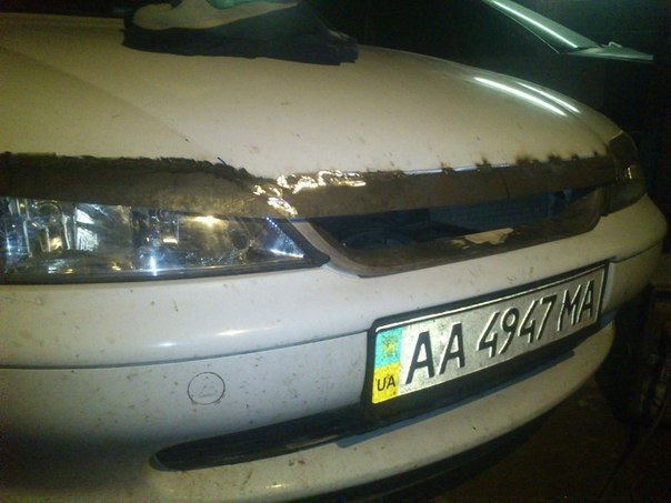 Ну вот появилось время, и я решился переделать капот) — Opel Vectra B ...