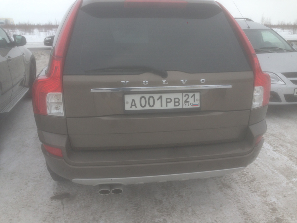Насадки на глушитель от Лексуса — Volvo XC90 (1G), 2,5 л., 2012 года ...