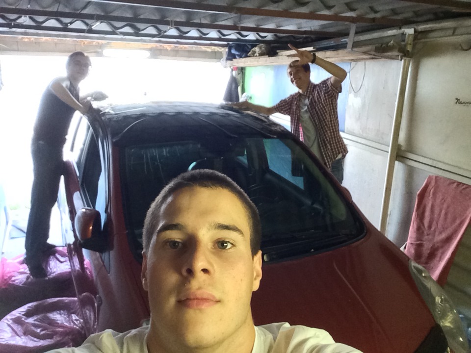 Крыша в глянец — Nissan Note (1G), 1,6 л, 2007 года | стайлинг | DRIVE2