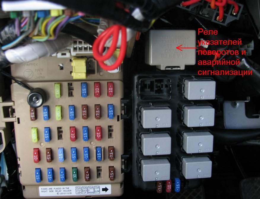Реле стартера субару легаси 1996 где находится