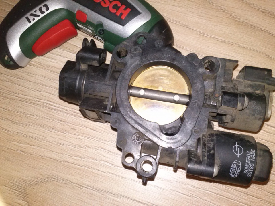 сборка, чистка дроссельной заслонки, чистка форсунок — Peugeot 206, 1,4 ...