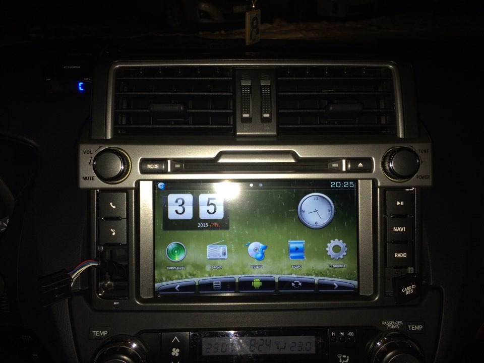Установка ГУ newsmy carpad — Toyota Land Cruiser Prado 150-series, 2,7 ...