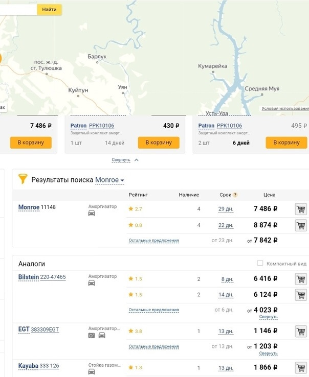 PPK10106 Защитный комплект амортизатора Длина пыльника(160 мм), Длина ...