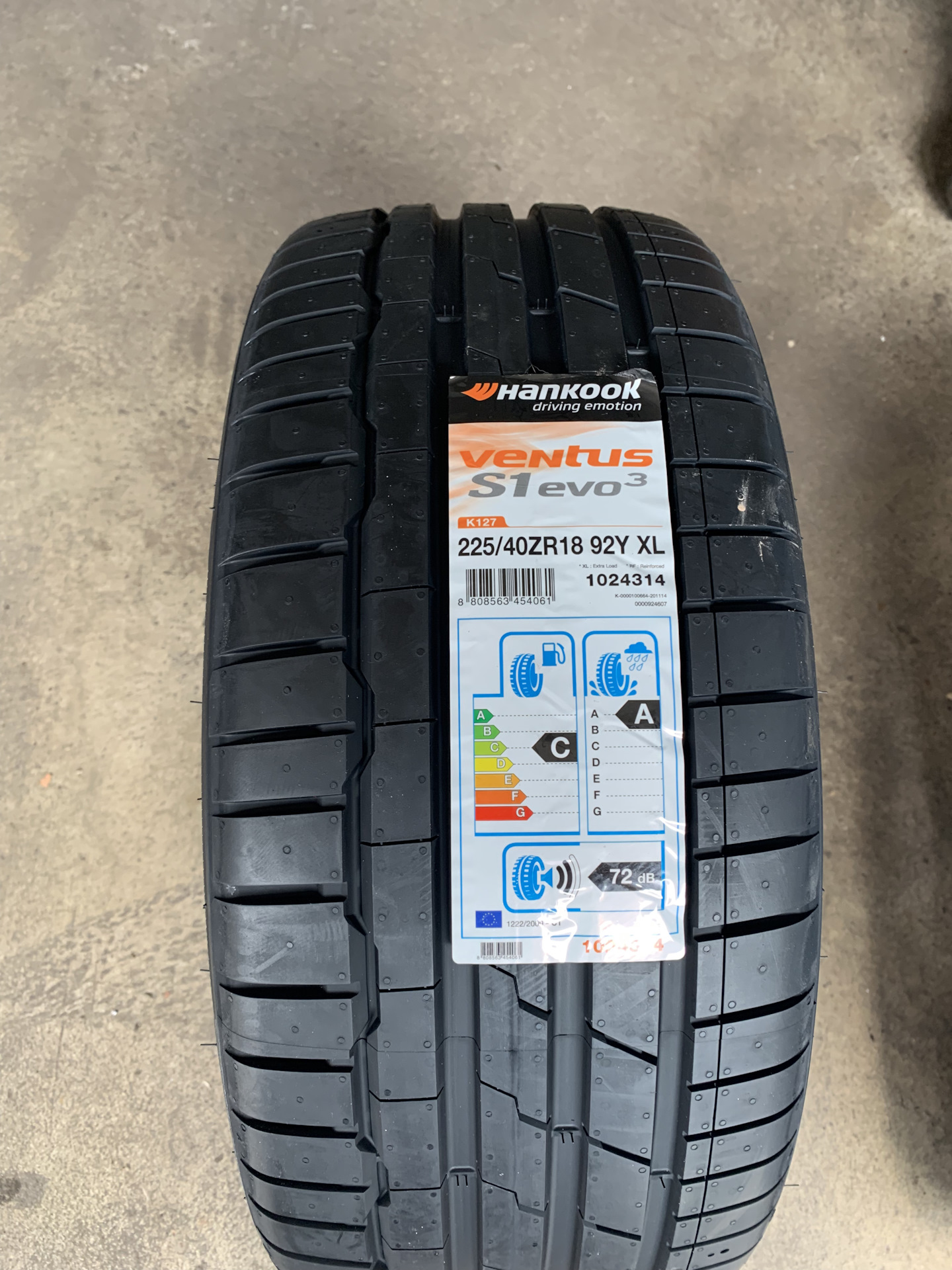 Hankook ventus evo 3 k127 отзывы