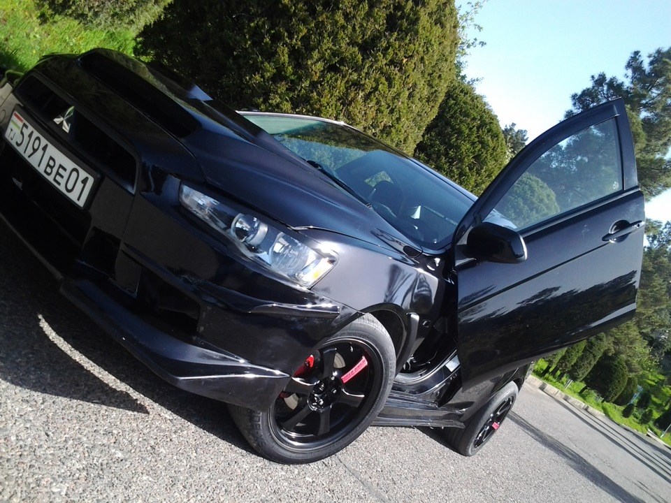 СТАЙЛИНГ ЗАДНЫХ КОЛЕС И УСТАНОВКА ПРОСТАВОК — Mitsubishi Lancer X, 1,5 ...