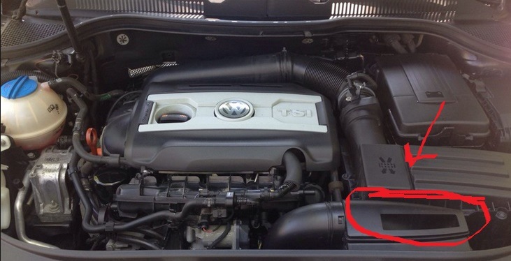 Что это за короб с дырой? — Volkswagen Passat CC, 2 л, 2011 года ...