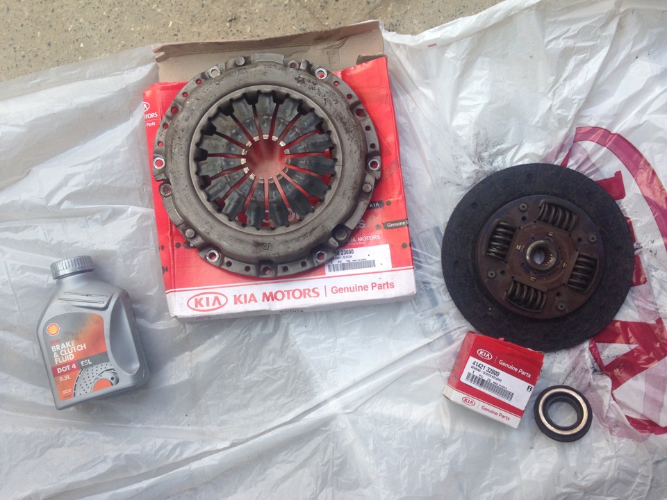 Замена сцепления и тормозной жидкости — KIA Pro_Ceed, 2 л, 2009 года ...