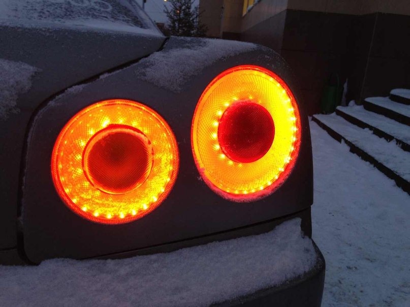 Фонари светодиодные Nissan Skyline R34, coupe, красные