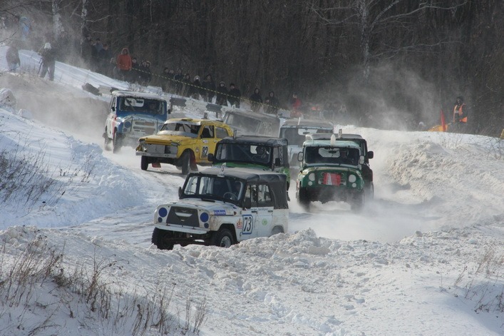 Автокросс зимой