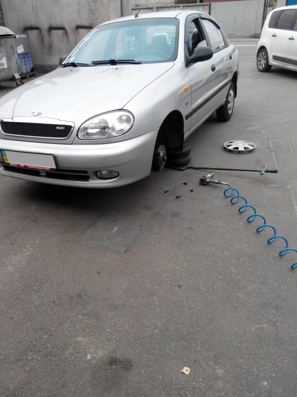 Переобувка на зимнюю резину — И поставил новые тормозные диски ...