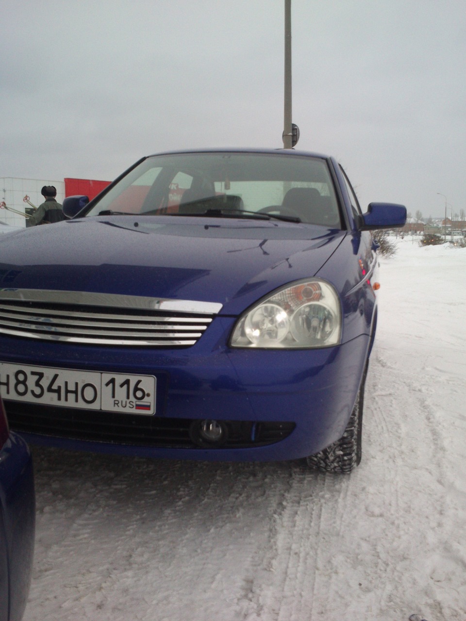 зимнее фотки — Lada Приора седан, 1,6 л, 2011 года | другое | DRIVE2