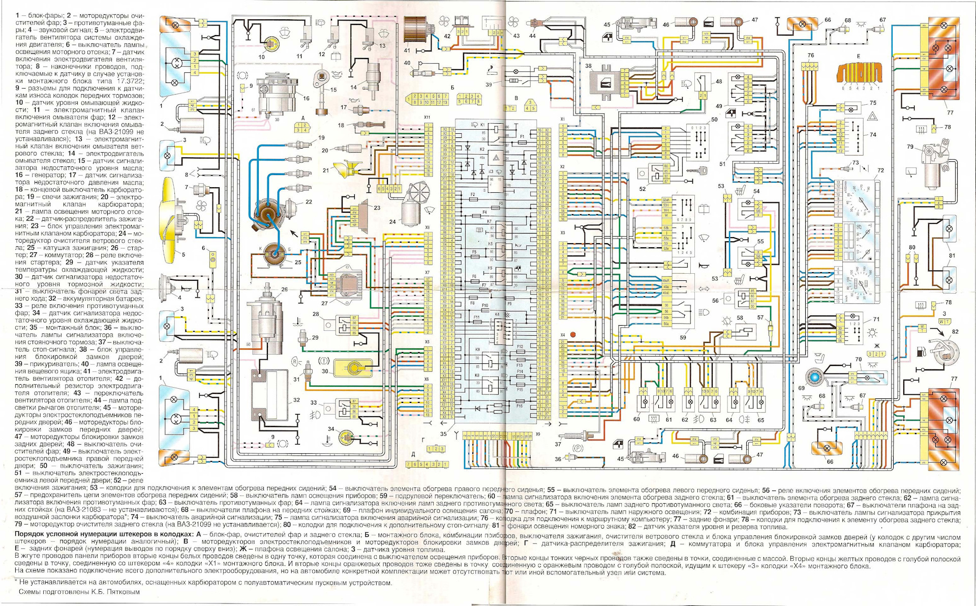 Принципиальная электрическая схема ваз электросхема - DRIVE2