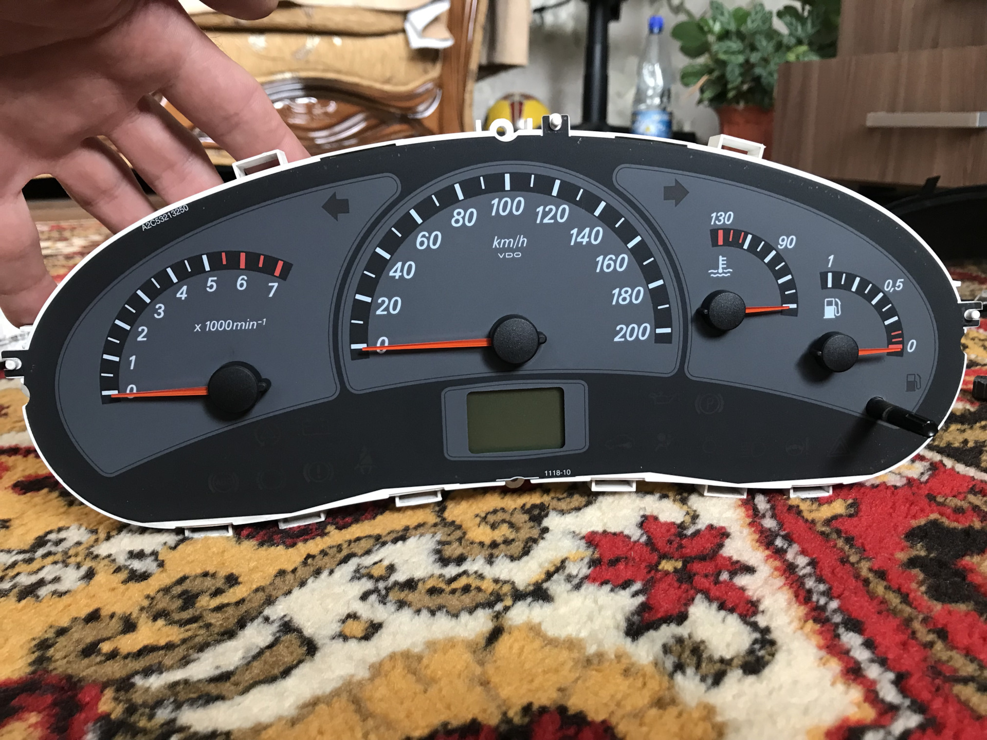 накладка на приборную панель, впуск — Lada 21124, 1,6 л, 2008 года ...