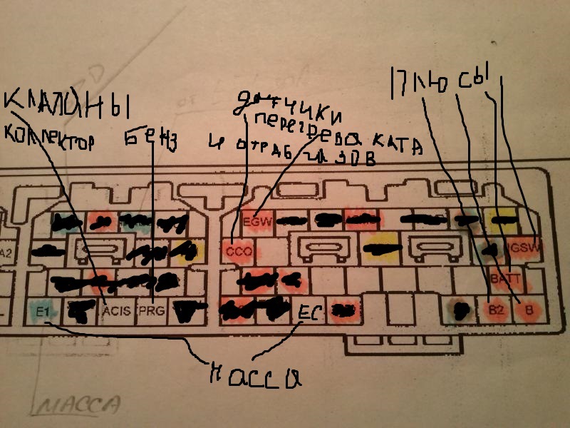 2jz ge схема проводки