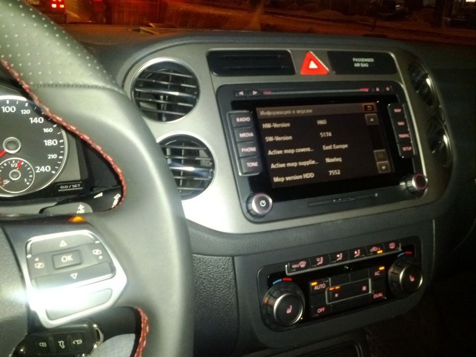Установлены: Баранка GTI + RNS 510 + bluetooth — Volkswagen Tiguan (1G ...