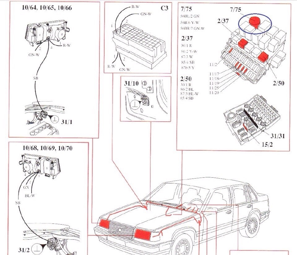 Схема электропроводки вольво s40 2008 года