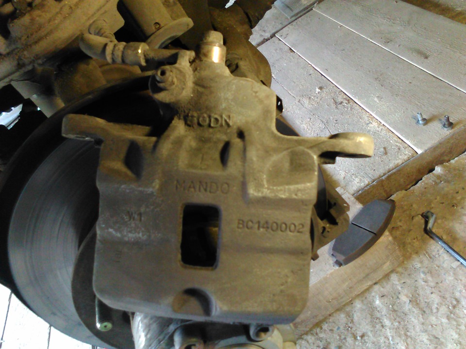 Греются передние диски. — Hyundai Galloper, 3 л, 1992 года | наблюдение ...