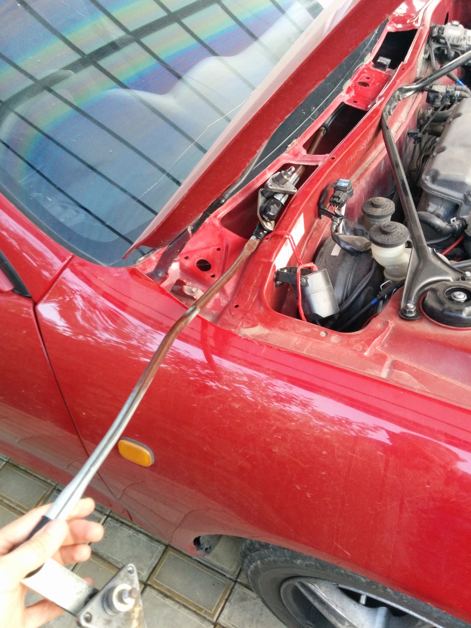 Замена механизма стеклоочистителей — Toyota Celica (200), 2 л, 1994 ...