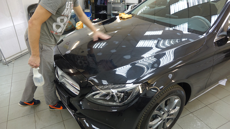 Оклейка и нано-керамика Mercedes C250 — АвтоБезЗабот на DRIVE2