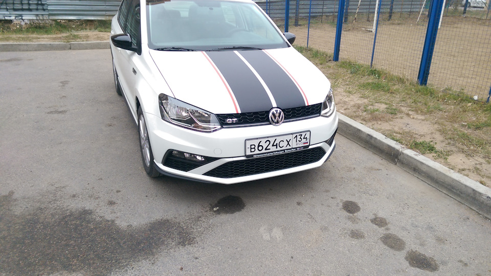 Полосы на VW Polo sedan gt