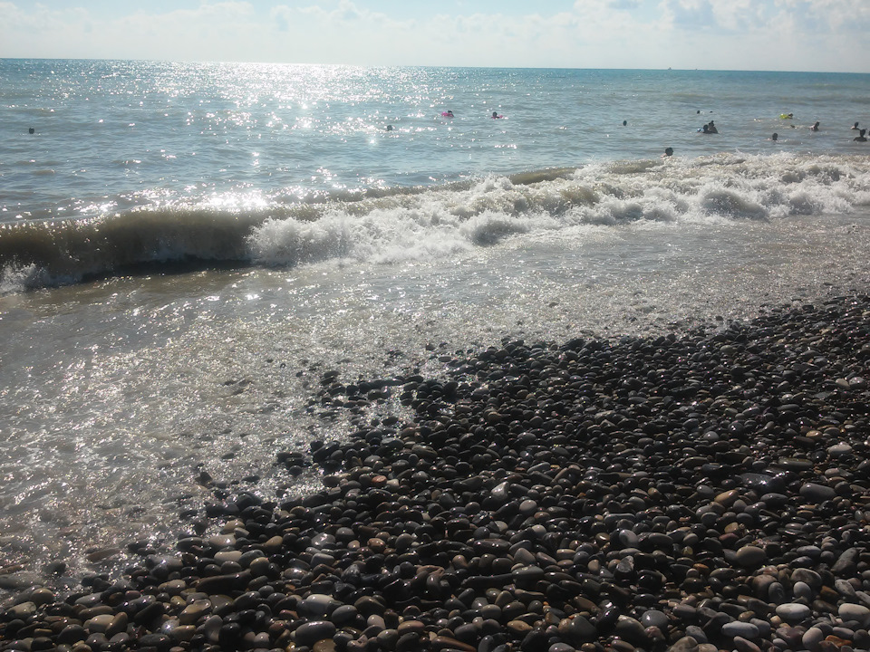 По приезду в первые дни было такое море — Skoda Rapid (1G)