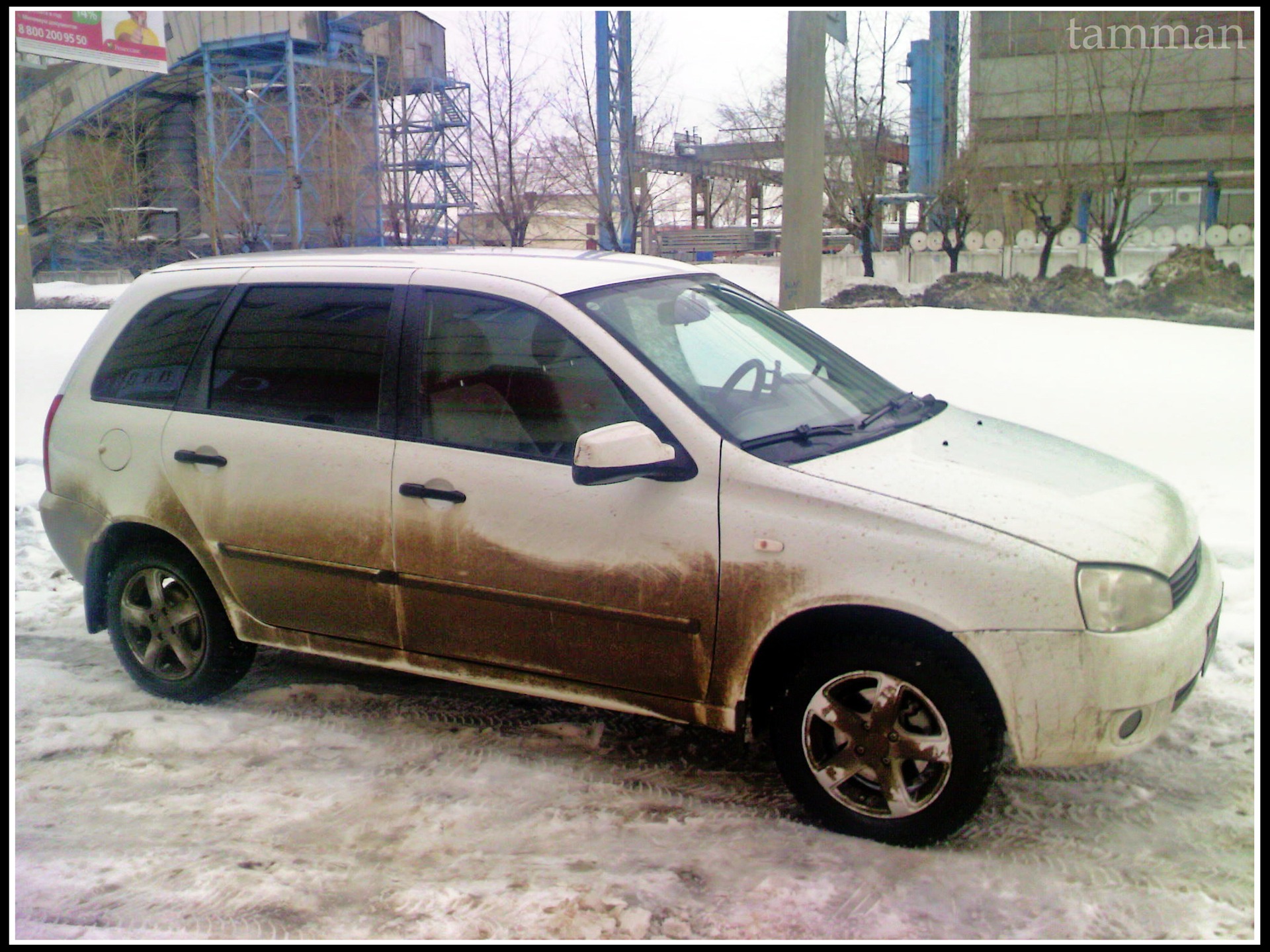 Новый цвет машины — Lada Калина универсал, 1,6 л, 2010 года | фотография |  DRIVE2