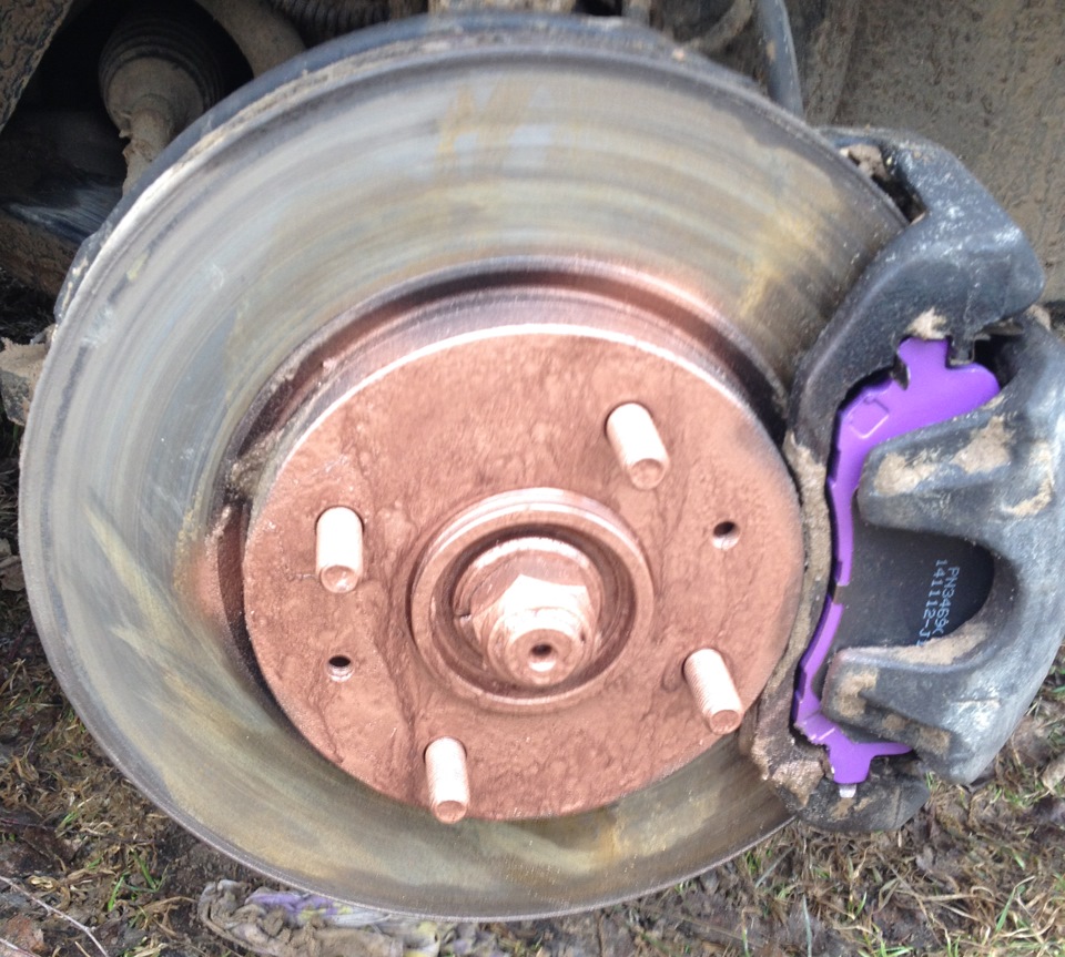 Передние колодки+стойки переднего СПУ (дубль2) — Mitsubishi Lancer IX ...