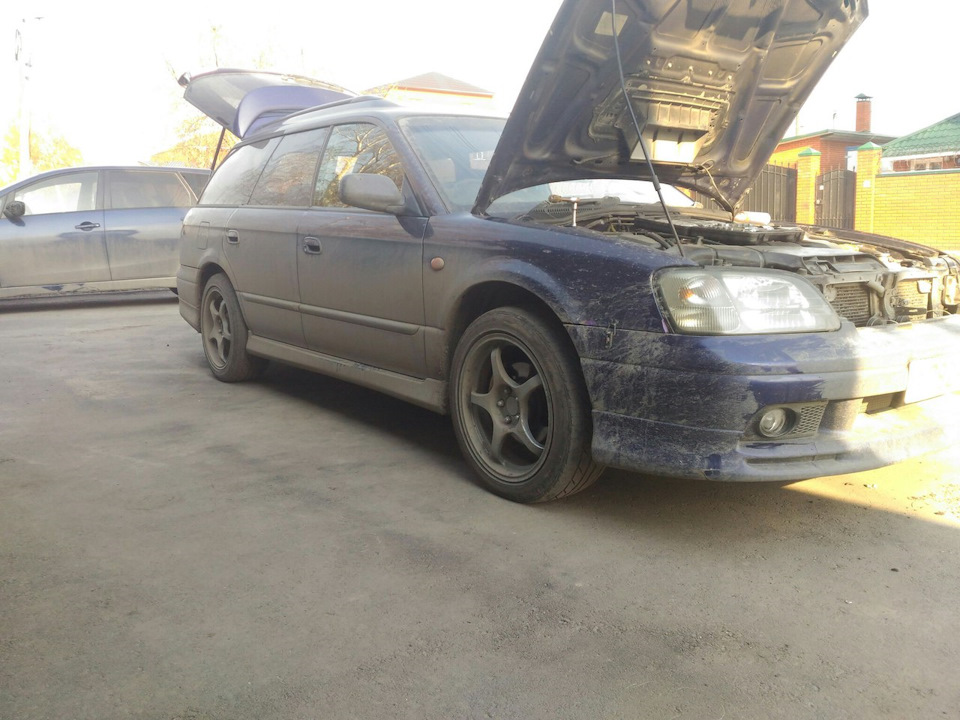 Замена передних амортизаторов и тормоза 315 мм — Subaru Legacy (BE/BH ...