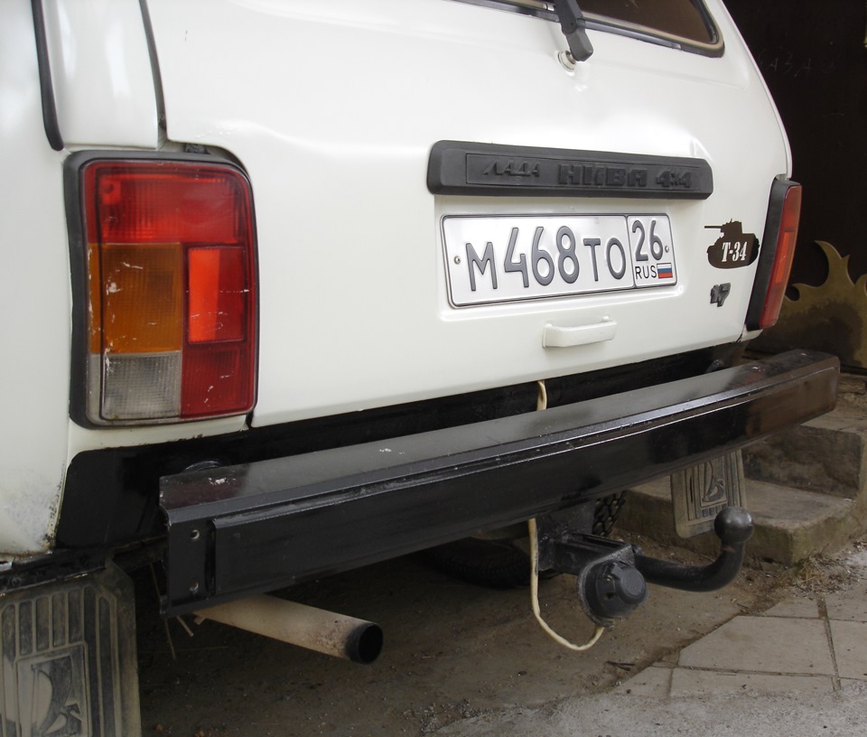 Силовой задний бампер ( начало). — Lada 4x4 3D, 1,7 л, 1998 года ...
