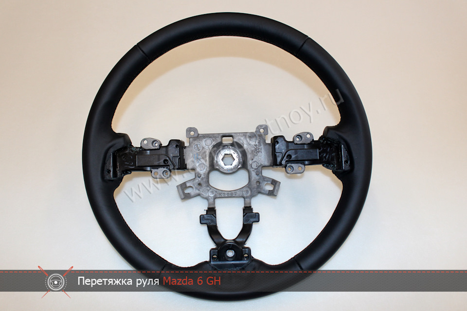 Кожаная оплетка на руль Mazda 6 Gh. Наппа — АВТОПОРТНОЙ на DRIVE2