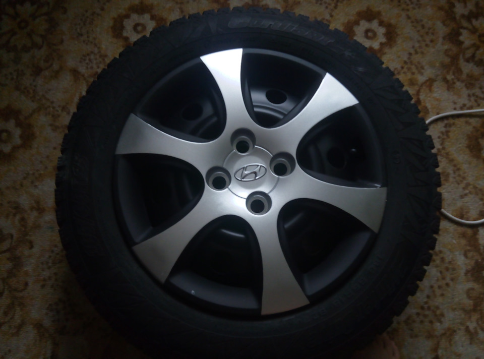 Новые колпаки.) или красим старые! — Hyundai Solaris Hatchback, 1,6 л ...